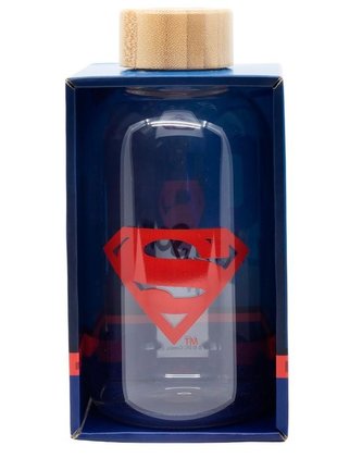 SKLENĚNÁ LÁHEV NA PITÍ SUPERMAN