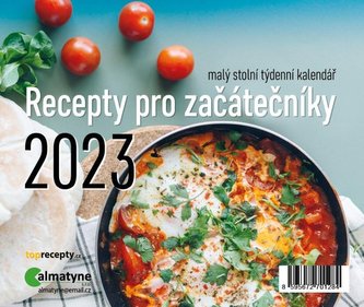 Kalendář 2023 Recepty pro začátečníky, stolní, týdenní, 148 x 125 mm
