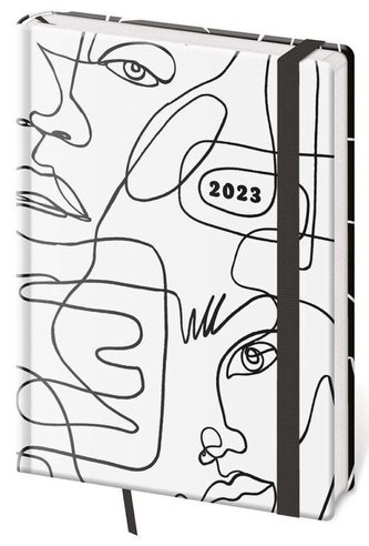 Diář 2023 denní A5 Vario - Face s gumičkou