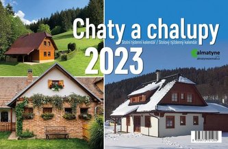 Kalendář 2023 Chaty a chalupy, stolní, týdenní, 214 x 140 mm