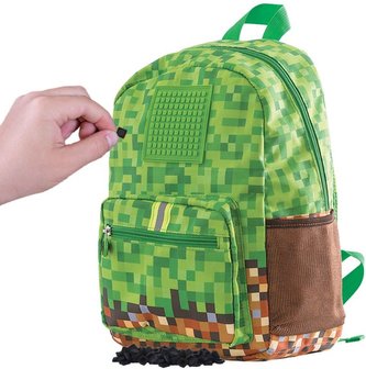 Školní batoh Minecraft: Game Pixels Camo (objem 14 litrů|27 x 34 x 15 cm)