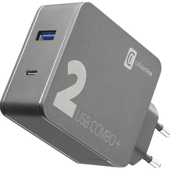 Cellularline Multipower 2 Combo Plus set nabíječky a USB-C kabelu, PD 48 W, černá