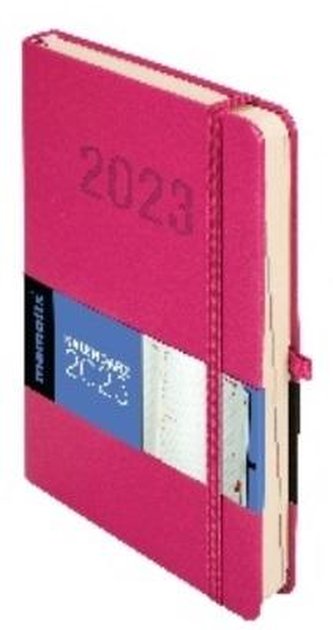 Kalendarz 2023 Vivella Memofix A5 różowy DNS