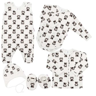 5-dílná kojenecká soupravička New Baby Medvídek - velikost 68 (4-6m)