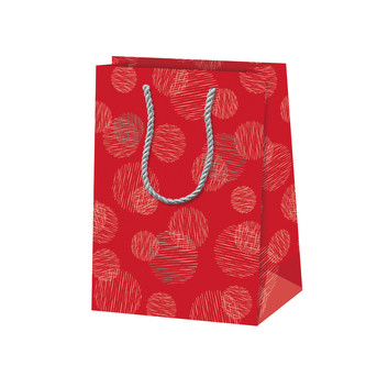 Taška dárková 16x22x8cm, červená