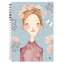 Zápisník s autorskou ilustrací Ivony Knechtlové – Slečna s věnečkem