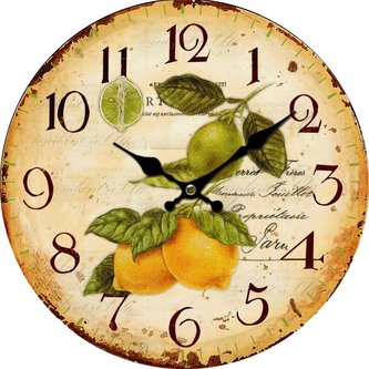 Dřevěné nástěnné hodiny, 0/12