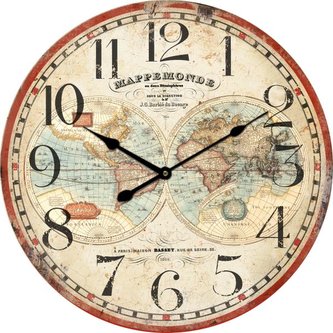 Dřevěné nástěnné hodiny, 0/12