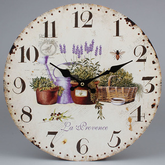 Dřevěné nástěnné hodiny, 0/12