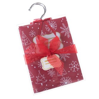 Závěsný vonný sáček - skořice, jablko - sada 4ks, 0/48