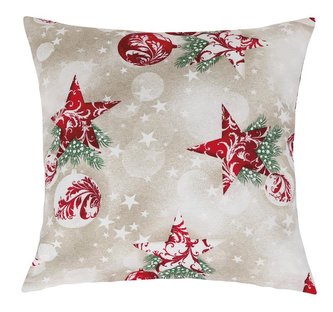 Povláček vánoční - vánoční baňky - 45x45 cm