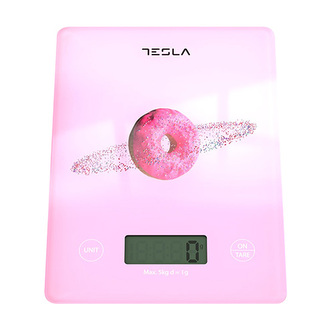 Kuchyňská váha značky Tesla, KS100P, 2xAAA baterie, indikace přetížení, indikace vybité baterie