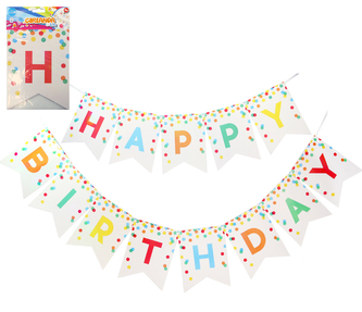 Girlanda 3,5m HAPPY BIRTHDAY LUMA