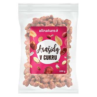 Allnature Arašídy v cukru s příchutí medu 100 g