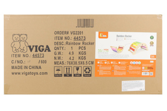 Dřevěné duhové houpací křeslo Dřevěné duhové houpací křeslo