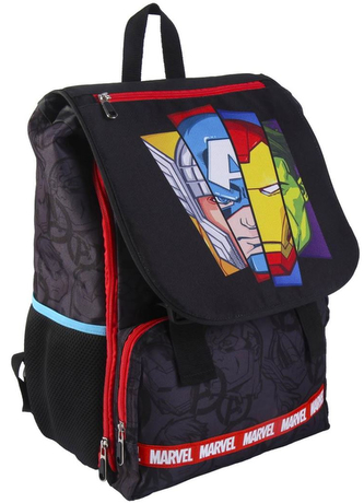 Školní batoh Marvel|Avengers: Heroes (objem 18 litrů|29 x 41 x 15 cm) černý polyester