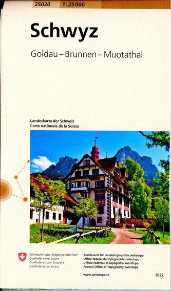 Swisstopo 1 : 25 000 Schwyz