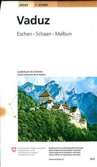 Swisstopo 1 : 25 000 Vaduz