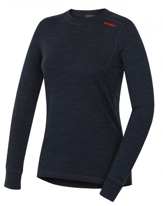 Dámská merino mikina Aron L černomodrá - XL