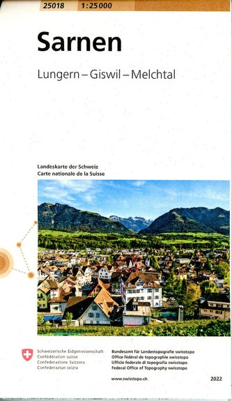Swisstopo 1 : 25 000 Sarnen