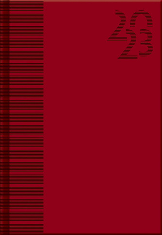 Týdenní diář A5 cz/sk Vivella red