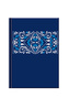 Notes Folk ornament modrý