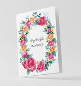 Přání - Růže Nejmilejší mamince