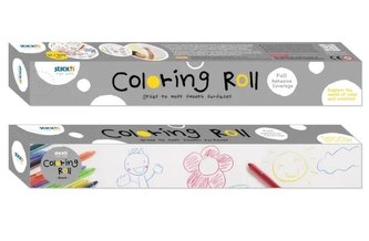 Kolorowanka samoprzylepna w rolce bez nadruku