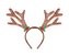 Čelenka sob rohy -  hnědé