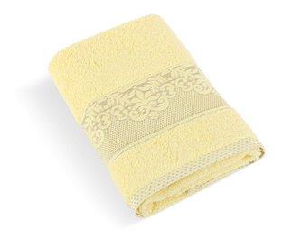 Froté ručník a osuška kolekce Orchidea - světle žlutá - Osuška 77/002 - 70x140 cm