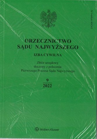 Orzecznictwo Sądu Najwyższego 9/2022