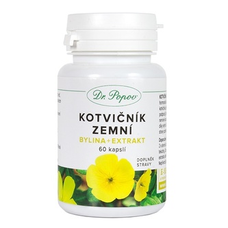Kotvičník zemní , 60 kapslí Dr. Popov