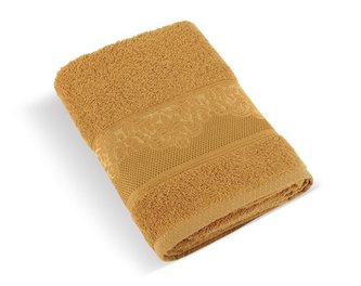 Froté ručník a osuška kolekce Orchidea - hořčicová - Osuška 77/009 - 70x140 cm