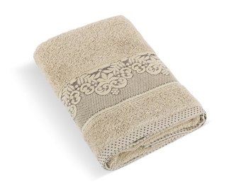 Froté ručník a osuška kolekce Orchidea - béžová - Ručník 76/016 - 50x100 cm