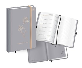 Kalendarz 2023 książkowy A5/192K Metallic Art