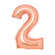 Foliová číslice - rose gold 2 - 66 cm