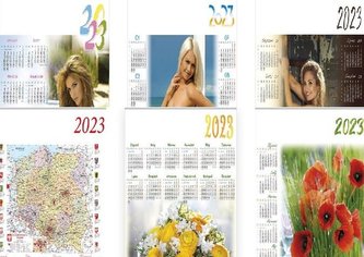 Kalendarz 2023 Jednoplanszowy MIX (8szt)