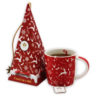 ARÔME Čaj v pyramidě, černý s růží, Jelen