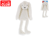 Mini Club zajíček plyšový bílý 30cm dlouhé nohy 0m+ na kartě