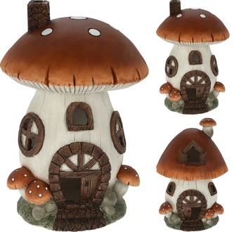 Domeček ve tvaru houby s LED 37 cm