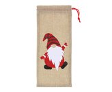 Torba na butelkę z juty Skrzat 14x32cm