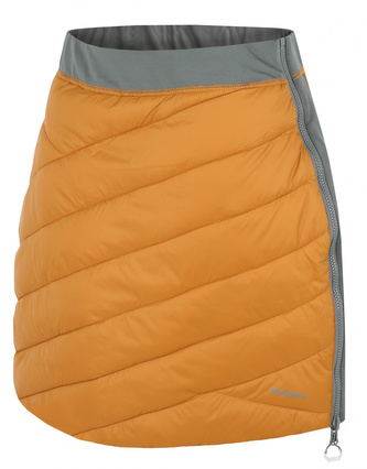 Dámská zimní sukně Freez L mustard/dk. grey green - L