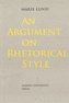 An Argument on Rhetorical Style