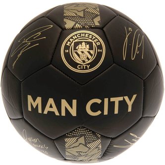 Fotbalový míč Manchester City FC: vzor Signature Gold PH (5)