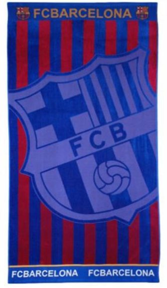 Osuška - ručník FC Barcelona: Znak Jacquard (85 x 160 cm)