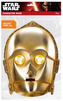Papírová maska na tvář Star Wars|Hvězdné Války: C-3PO (21 x 30 cm) papír
