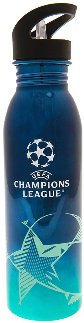 Nerezová láhev na pití metalická UEFA Champions League|Liga mistrů: Znak (objem 750 ml)