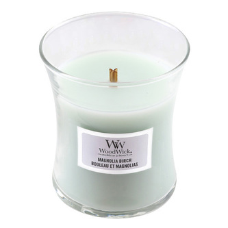 WoodWick Magnolia Birch svíčka váza 85g