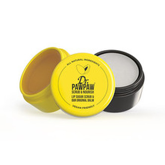 Dr. Pawpaw Peeling na tělo a rty Scrub & Nourish (Lip Sugar Scrub & Our Original Balm) 16 g woman