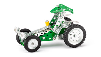 Stavebnice MERKUR 052 Dragster 137ks v krabici 26x18x5,5cm